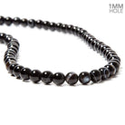 6mm Banded Black Agate plain rounds 15 inch 63 Beads - The Bead Traders