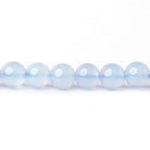 6mm Blue Chalcedony plain rounds 15.5 inch 63 beads - The Bead Traders
