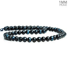 6mm Blue Tiger's Eye Plain Rounds 15 inch 65 beads - The Bead Traders