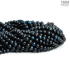 6mm Blue Tiger's Eye Plain Rounds 15 inch 65 beads - The Bead Traders