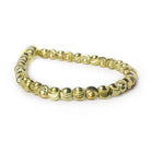 6mm Brass Fluted Round Beads, 8 inch - The Bead Traders