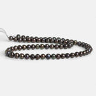 6mm Brown Peacock Off Round Pearls 16 inch 30 beads - The Bead Traders