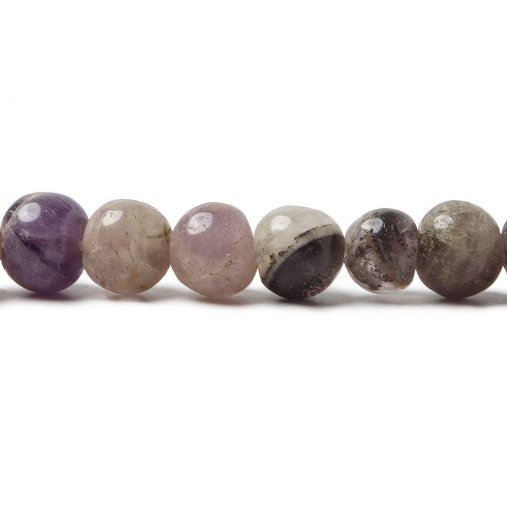 6mm Cape Amethyst & Multi Gemstone Plain Round Beads 14 inches 66 beads - The Bead Traders