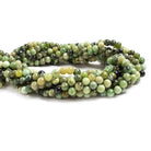 6mm Chrysoprase & Lemon Chrysoprase plain round Beads 15 inch 64 pieces - The Bead Traders