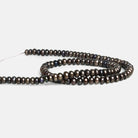 6mm Dark Eggplant Button Pearls 16 inch 95 beads - The Bead Traders
