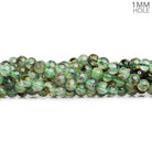 6mm Dendritic Prehnite Plain Rounds 16 inch 70 pieces - The Bead Traders