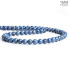 6mm Dumortierite Faceted Round Beads 15 inch 63 pieces - The Bead Traders