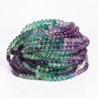 6mm Fluorite Microfaceted Rounds 16 inch 70 beads - The Bead Traders