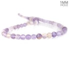 6mm Frosted Ametrine plain round beads 15 inch 61 pieces - The Bead Traders