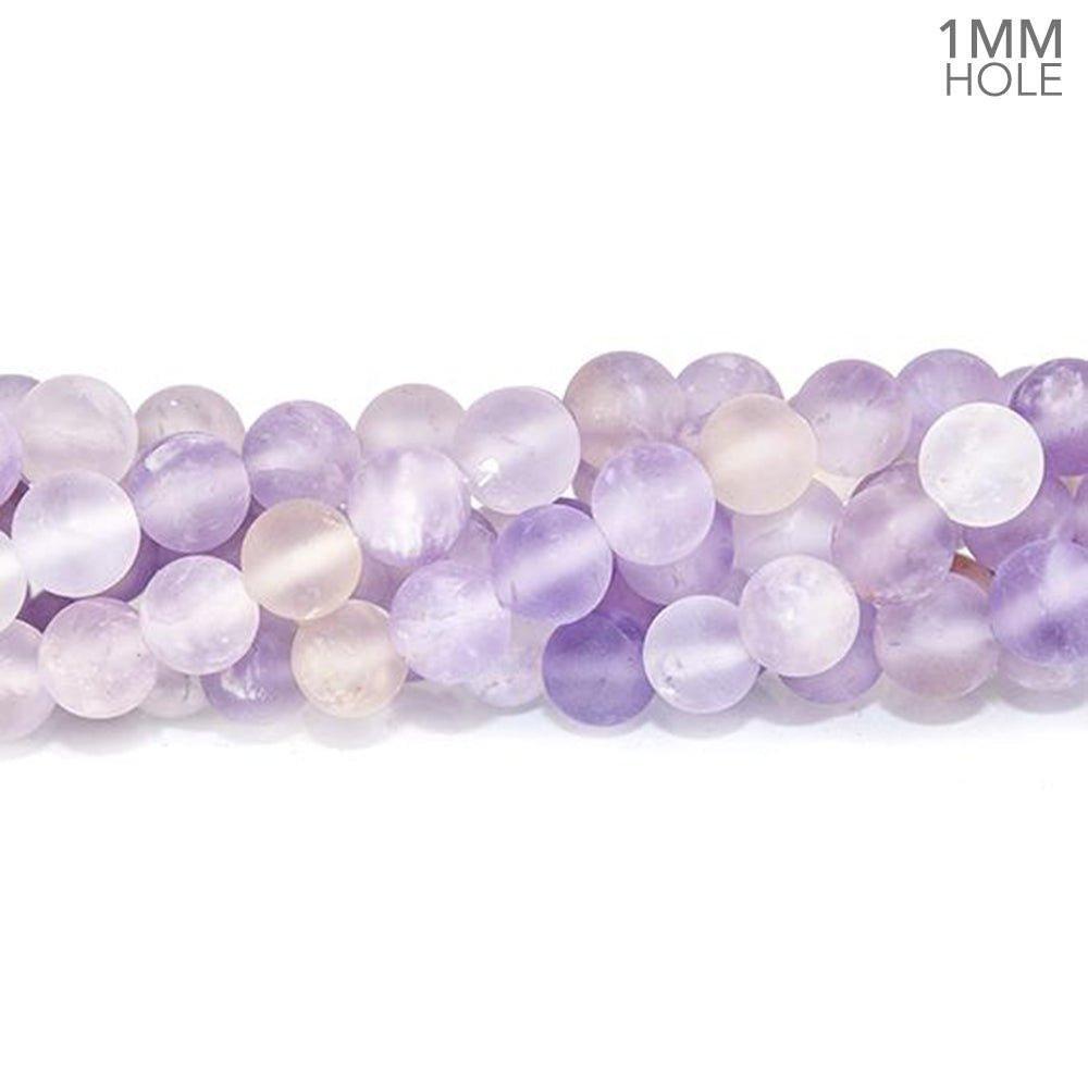 6mm Frosted Ametrine plain round beads 15 inch 61 pieces - The Bead Traders