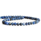 6mm Frosted Sodalite plain round beads 15 inch 62 pieces - The Bead Traders