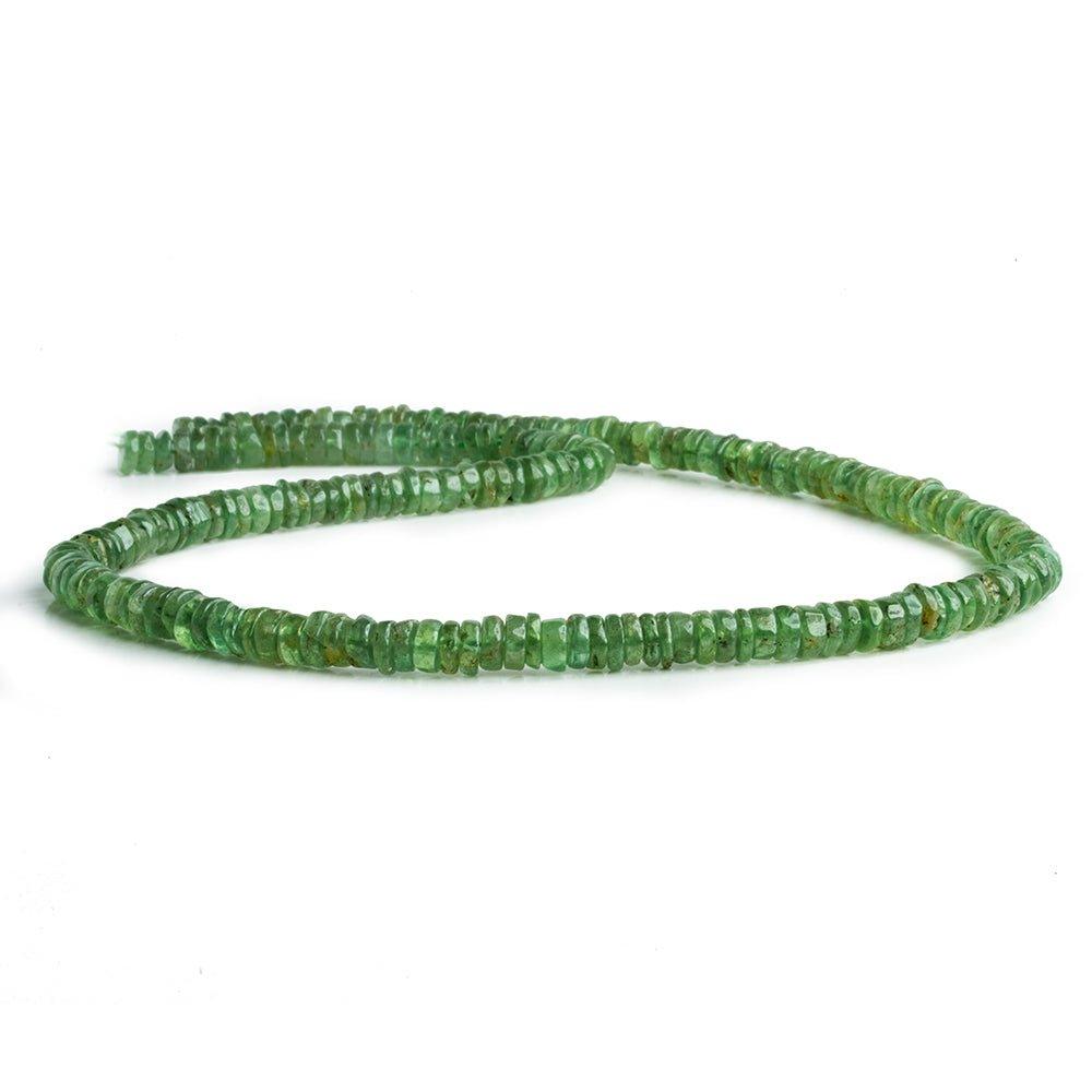 6mm Green Kyanite Plain Heishi Beads 16 inch 190 pieces - The Bead Traders