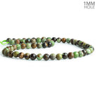 6mm Green Opal Faceted Round Beads 15 inch 62 pieces - The Bead Traders