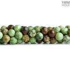 6mm Green Opal Plain Round Beads 15 inch 60 pieces - The Bead Traders