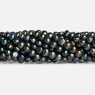 6mm Green Peacock Baroque Pearls 15 inch 70 pieces - The Bead Traders