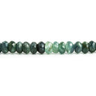 6mm Green Tourmaline Faceted Rondelle Beads 16 inch 120 pieces - The Bead Traders