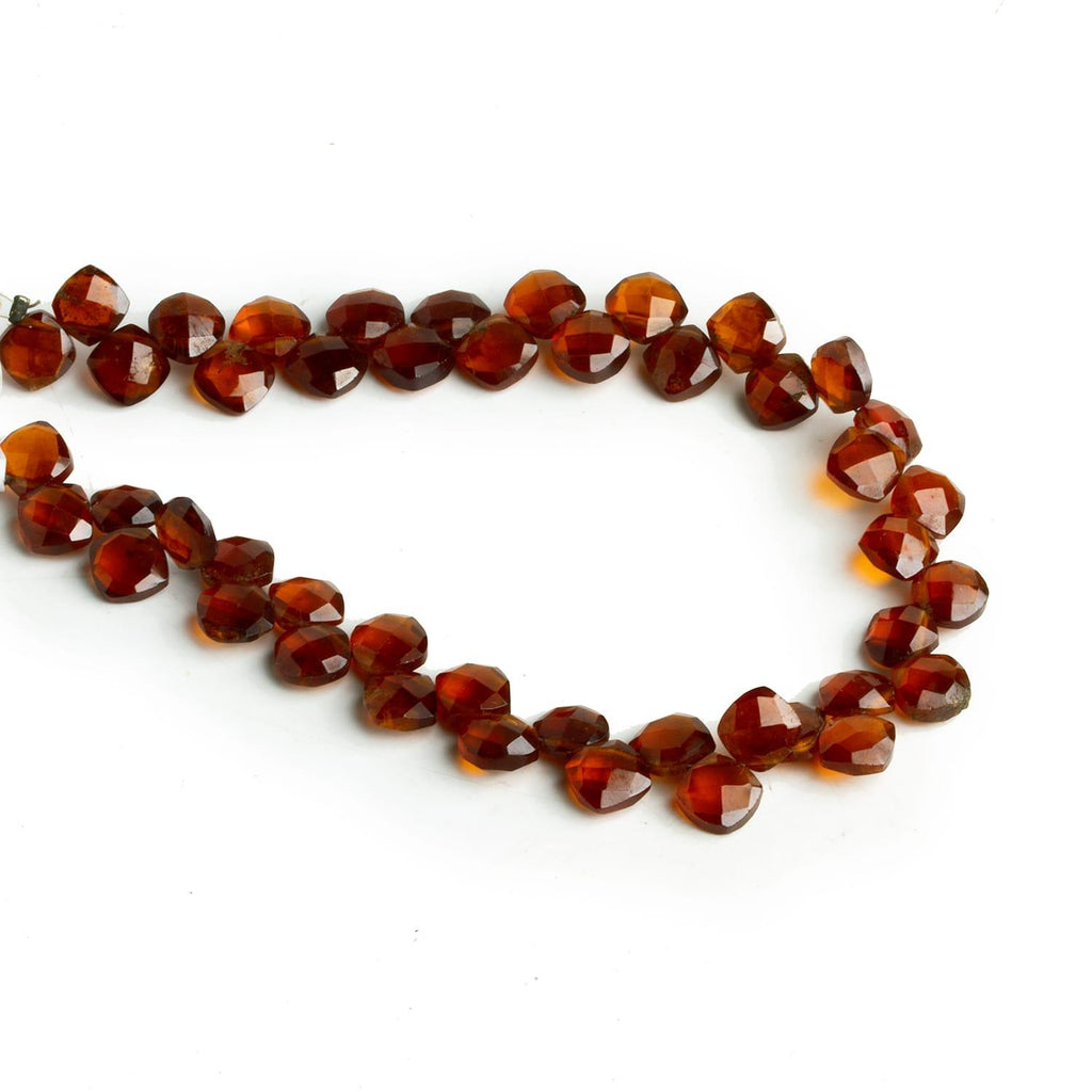 6mm Hessonite Garnet Top Drilled Pillows 8 inch 45 beads - The Bead Traders