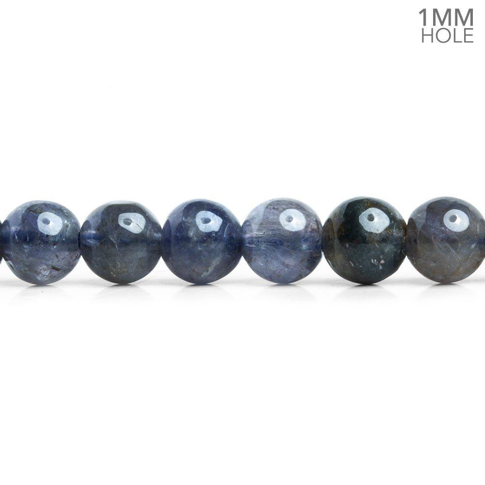 6mm Iolite Plain Round Beads 15 inch 65 pieces - The Bead Traders