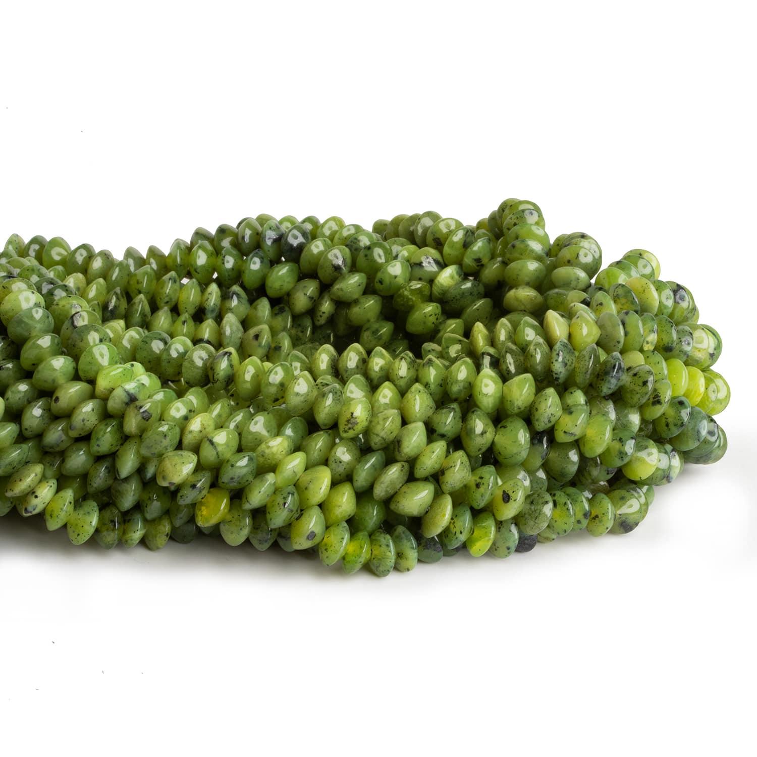 6mm Jade Saucers 15 inch 100 beads - The Bead Traders