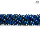 6mm Lapis Lazuli Plain Rondelles 16 inch 120 beads - The Bead Traders