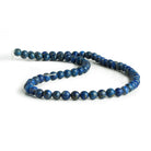 6mm Lapis Lazuli Plain Rounds 15 inch 65 beads - The Bead Traders