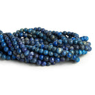 6mm Lapis Lazuli Plain Rounds 15 inch 65 beads - The Bead Traders