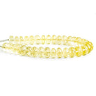 6mm Lemon Quartz Faceted Rondelle Beads 6 inch 39 pieces - The Bead Traders
