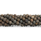 6mm Matte Bronzite Rounds 15 inch 55 beads - The Bead Traders
