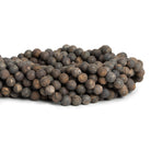 6mm Matte Bronzite Rounds 15 inch 55 beads - The Bead Traders