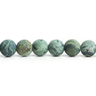 6mm Matte Kambaba Jasper Plain Round Beads 15 inch 60 pieces - The Bead Traders