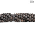6mm Matte Red Snowflake Jasper Rounds 15 inch 60 beads - The Bead Traders