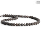 6mm Matte Red Snowflake Jasper Rounds 15 inch 60 beads - The Bead Traders