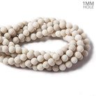6mm Matte River Stone Jasper plain round beads 14.25 inch, 60 pieces - The Bead Traders