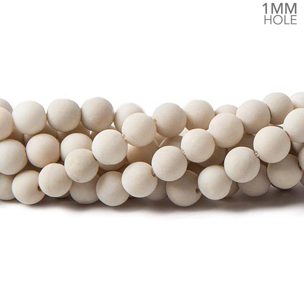 6mm Matte River Stone Jasper plain round beads 14.25 inch, 60 pieces - The Bead Traders