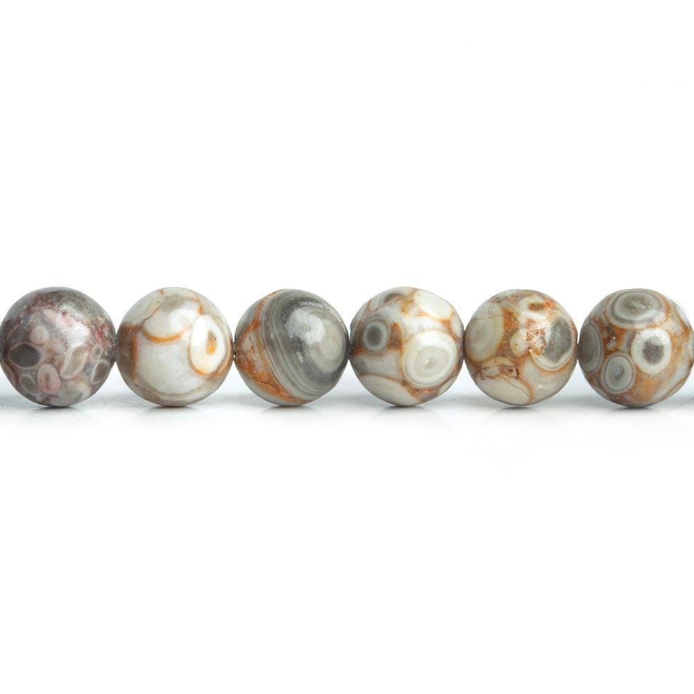 6mm Medical Stone Fossilized Maifanite Plain Round Beads 15 inch 60 pieces - The Bead Traders