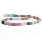 6mm Multi Tourmaline Plain Rondelle Beads 16 inch 135 pieces - The Bead Traders