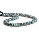 6mm Mystic Labradorite Faceted Rondelle Beads 11 inch 85 pieces - The Bead Traders
