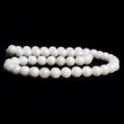 6mm Mystic White Quartz Plain Round Beads 16 inch 50 pieces - The Bead Traders