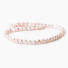 6mm Petal Pink Button Freshwater Pearls 15.5 inch 60 pieces - The Bead Traders