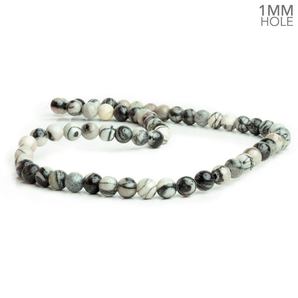 6mm Picasso Jasper Plain Round Beads 15 inch 60 pieces - The Bead Traders
