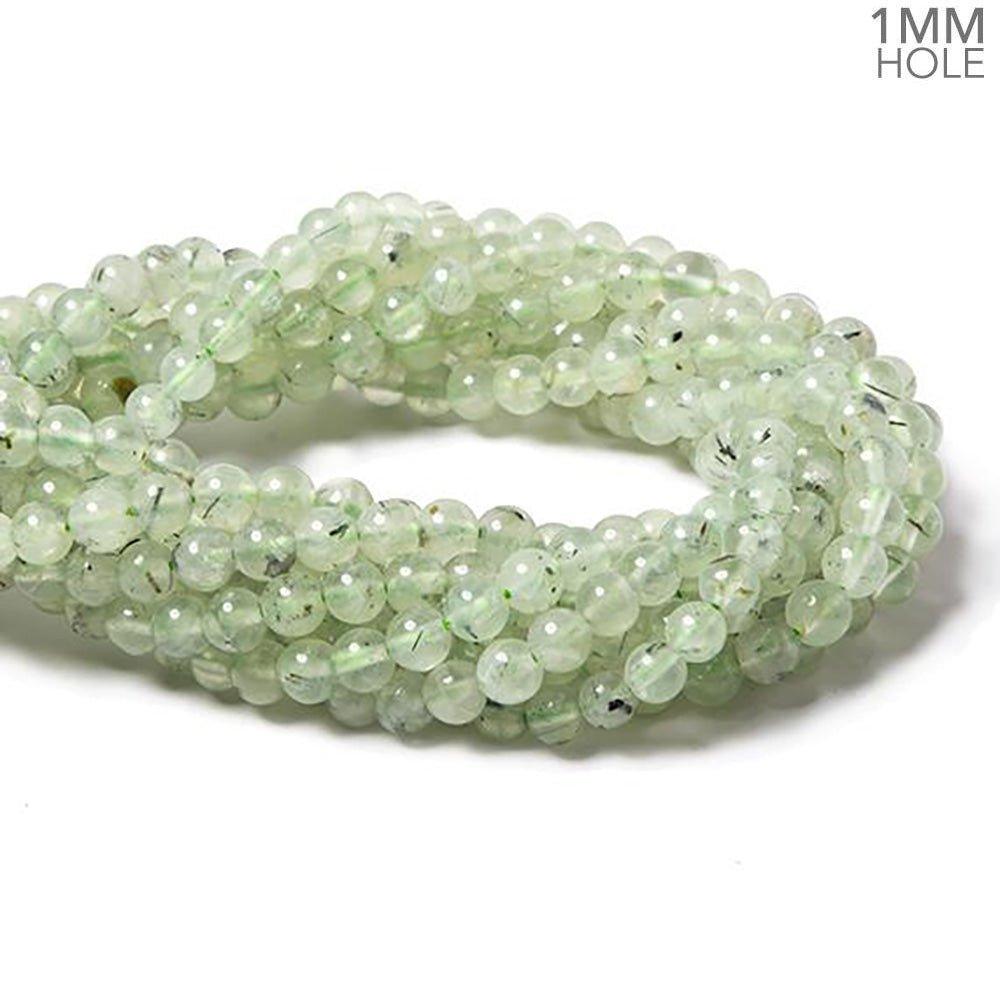 6mm Prehnite plain round beads 15 inch 60 pieces - The Bead Traders
