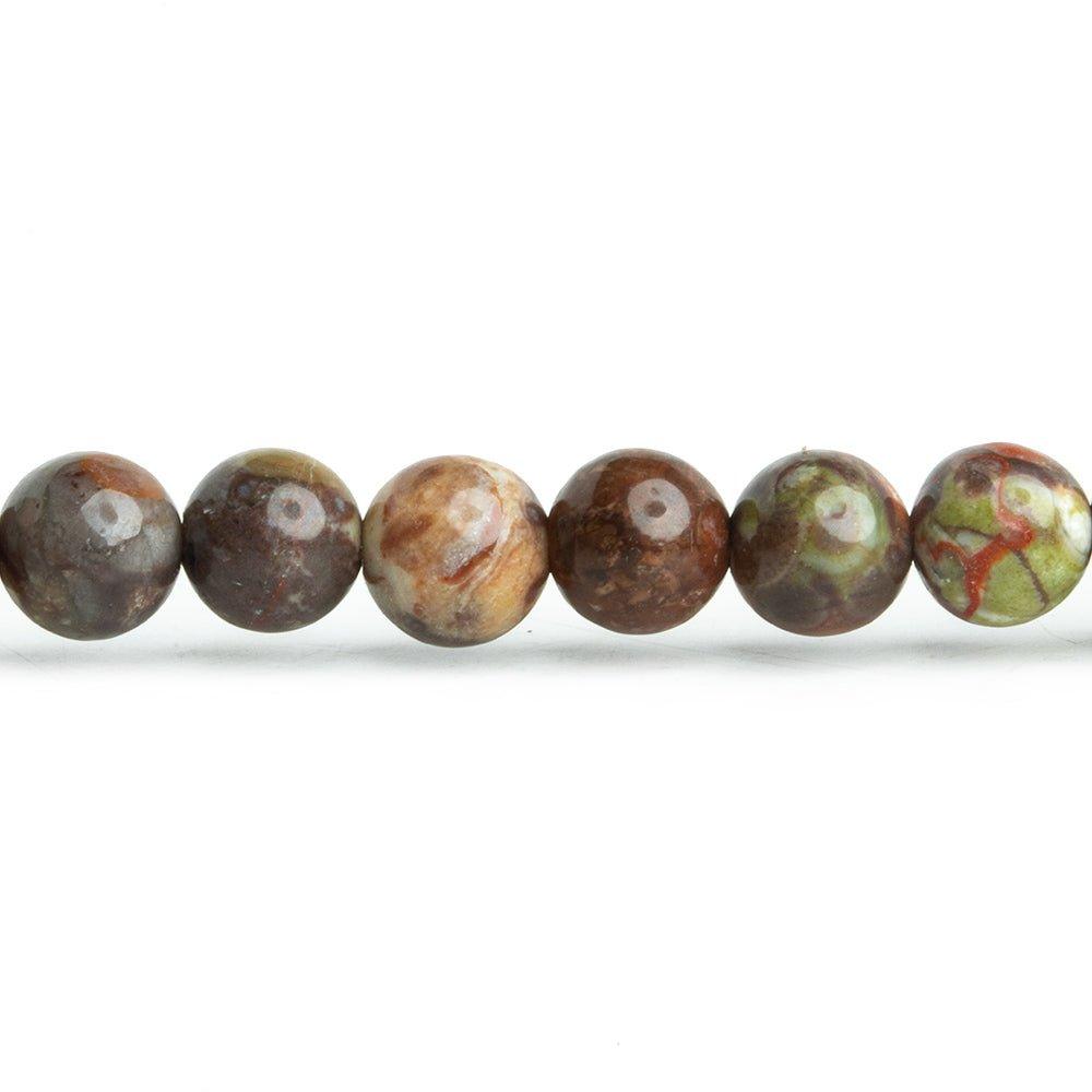 6mm Rainforest Jasper Plain Round Beads 15 inch 60 pieces - The Bead Traders