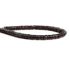 6mm Rhodolite Garnet Plain Heishi Beads 8 inch 165 pieces - The Bead Traders