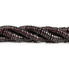 6mm Rhodolite Garnet Plain Heishi Beads 8 inch 165 pieces - The Bead Traders