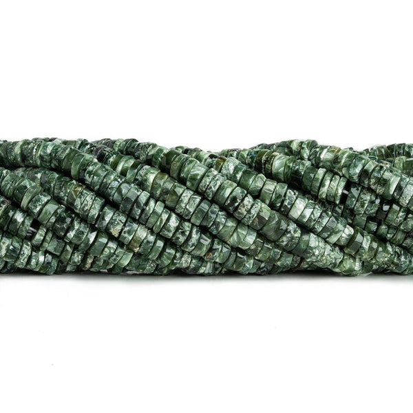 6mm Seraphinite Plain Heishi Beads 16 inch 190 pieces