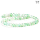 6mm Serene Green Agate faceted rounds 15 inch 62 beads - The Bead Traders
