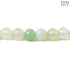 6mm Serene Green Agate plain rounds 14.5 inch 60 beads - The Bead Traders