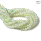 6mm Serene Green Agate plain rounds 14.5 inch 60 beads - The Bead Traders
