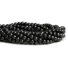 6mm Shungite plain round beads 15 inch 66 pieces - The Bead Traders