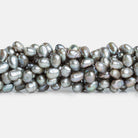 6mm Silver Baroque Freshwater Pearls, 15 inch - The Bead Traders
